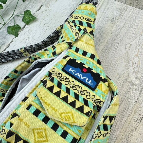 KAVU Rope Bag Cotton Shoulder Sling Backpack Spring Montage - Picture 8 of 11